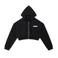 TEEM Racing Cropped Zip-Up Hoodie